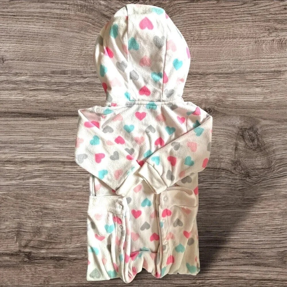 Carter’s 18mo 💜 hooded body suit w front pocket. Excellent Cndtn. - Picture 3 of 4